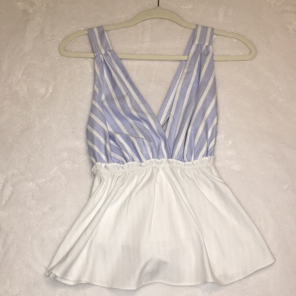 Elodie Pinstriped Top (Size Medium) - Picture 1 of 3